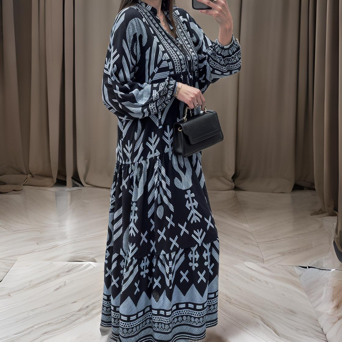 Elisa – Margina jurk met V-hals