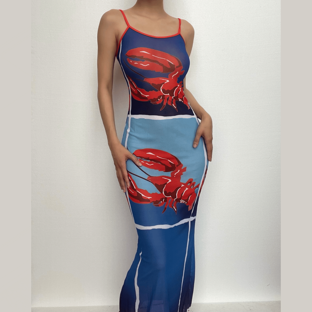 Katerina Hummer elegante rimpel zwarte jurk