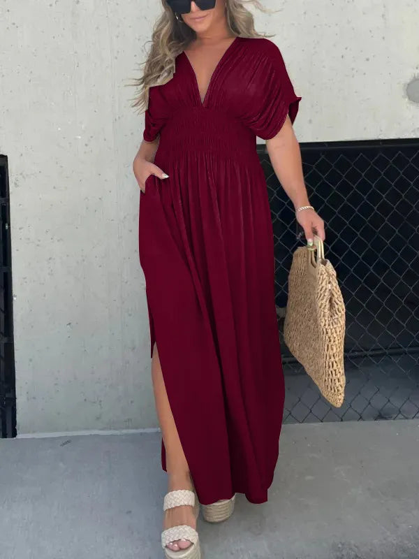 Scarlett maxi met V-hals elegantie