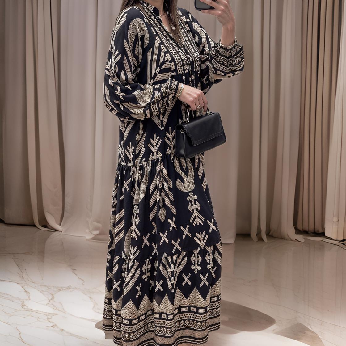 Elisa – Margina jurk met V-hals