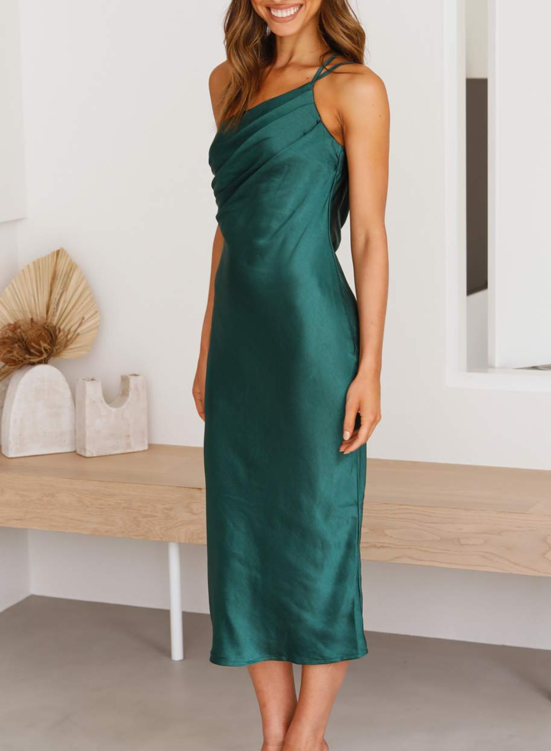 Veronique - Elegante maxi jurk met asymmetrische snit