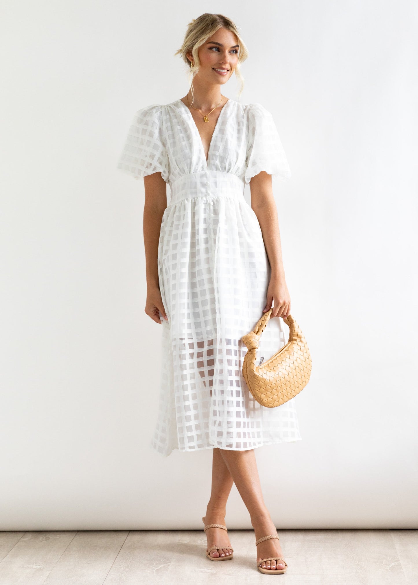 Domenica - Speelse zomer midi jurk