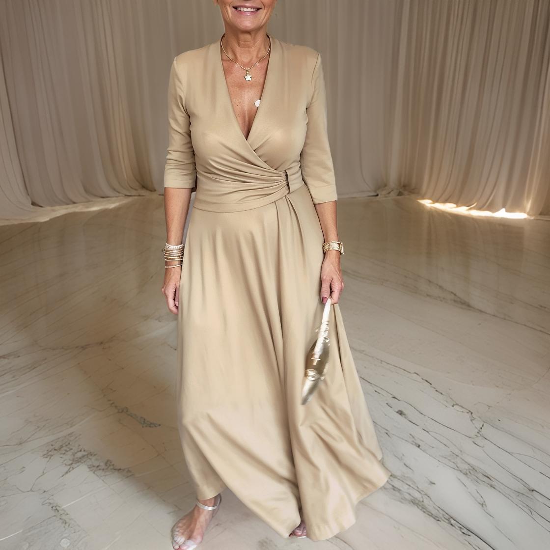 Elena - Elegante jurk met V-hals