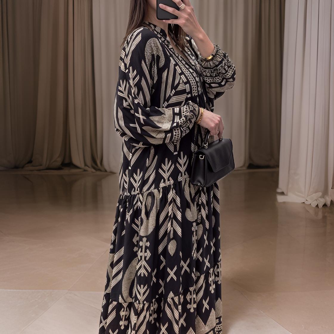 Elisa – Margina jurk met V-hals