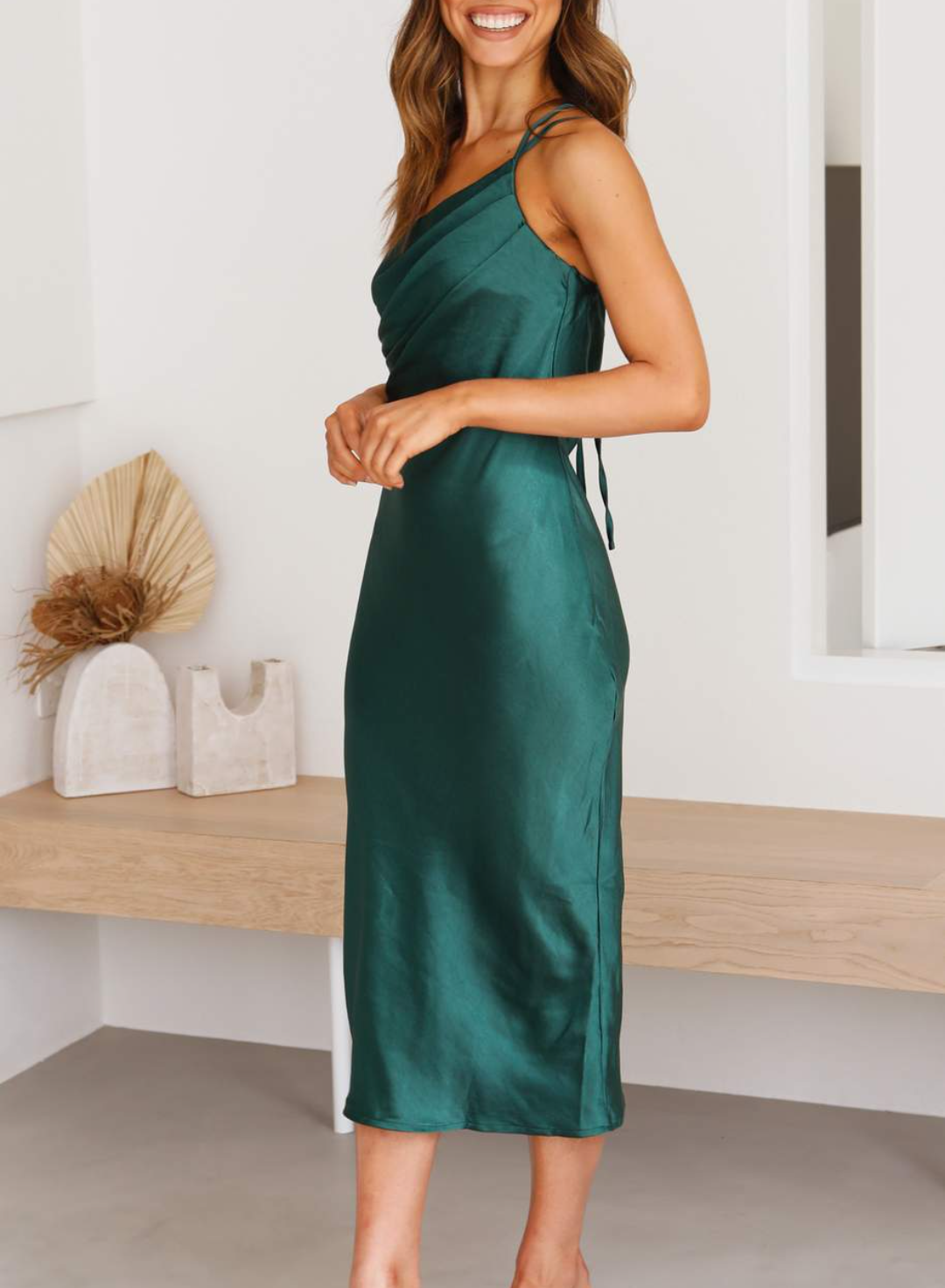 Veronique - Elegante maxi jurk met asymmetrische snit