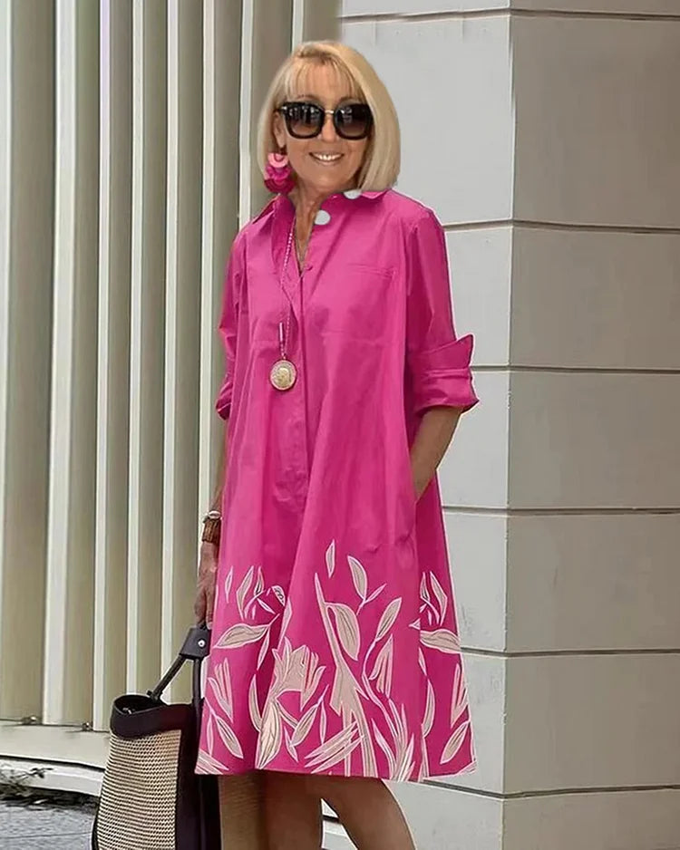 Kourtney's Gedrukte Lange Jurk