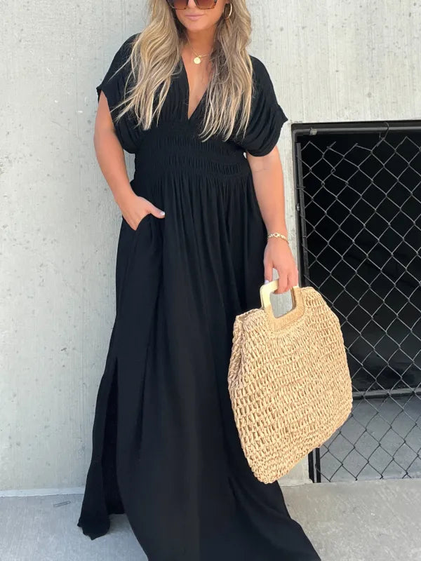 Scarlett maxi met V-hals elegantie