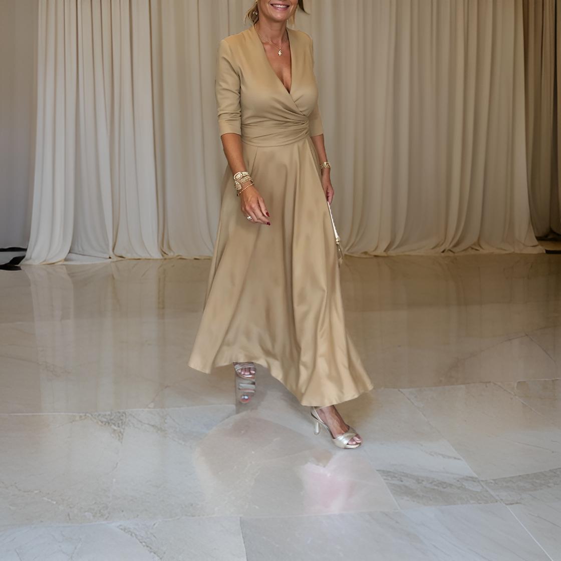Elena - Elegante jurk met V-hals