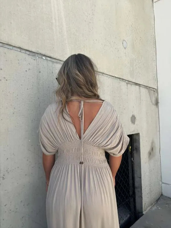 Scarlett maxi met V-hals elegantie