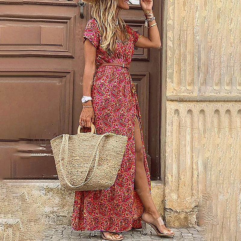 Voglia Boho jurk - Elegante boho chique vrouwenjurk