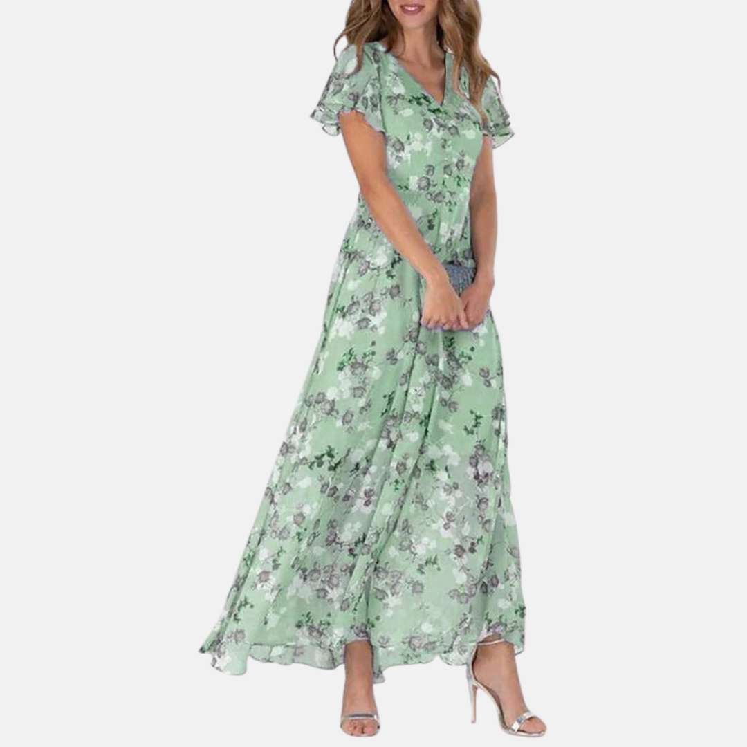 Mona's - Zomer maxi jurk met bloemen
