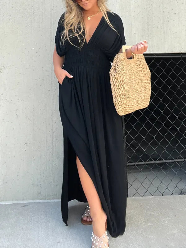 Scarlett maxi met V-hals elegantie