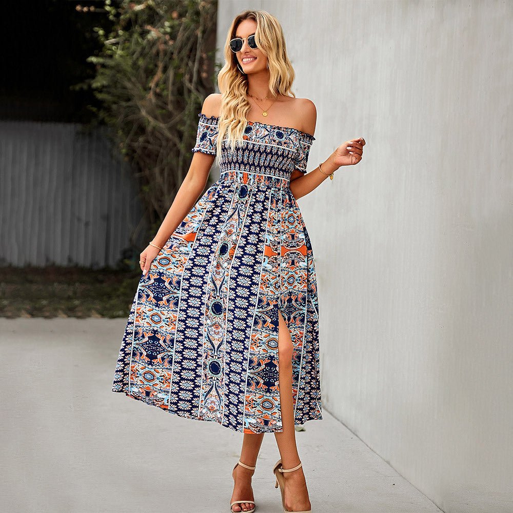Bailey | Zonnige elegante zomerjurk in boho stijl