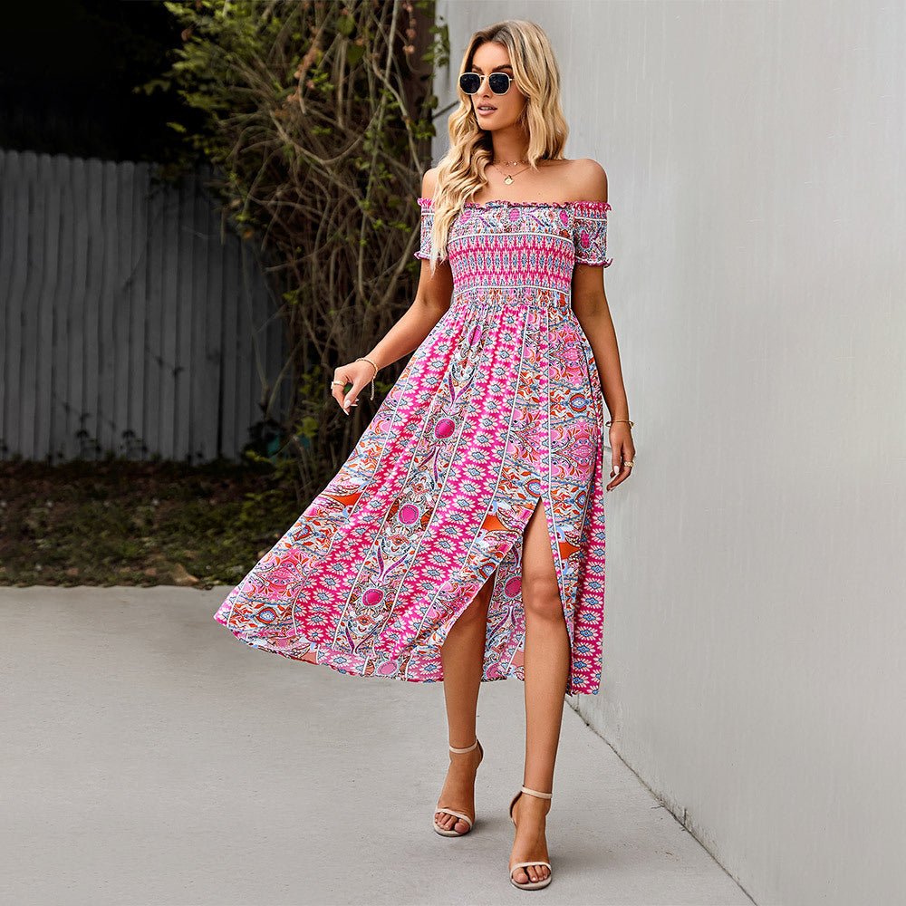 Bailey | Zonnige elegante zomerjurk in boho stijl