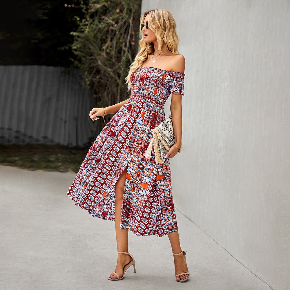 Bailey | Zonnige elegante zomerjurk in boho stijl
