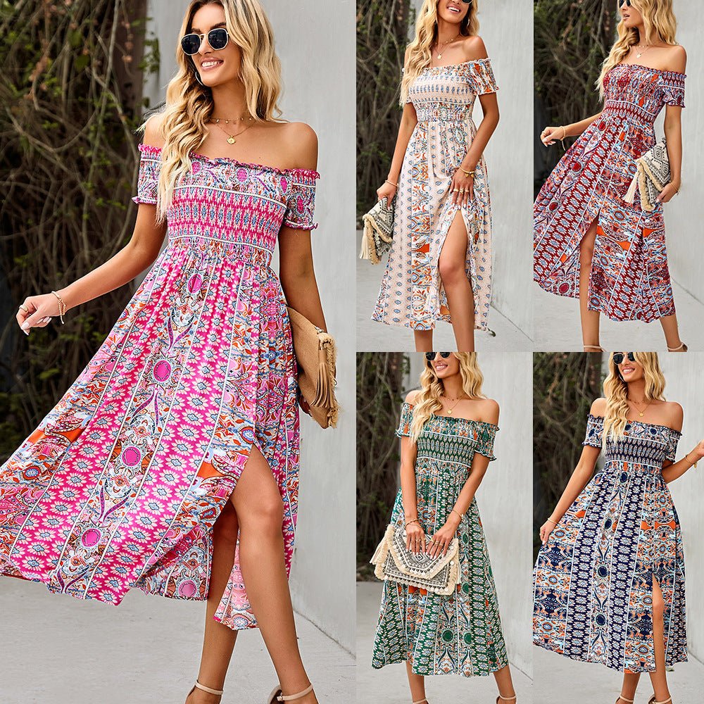 Bailey | Zonnige elegante zomerjurk in boho stijl