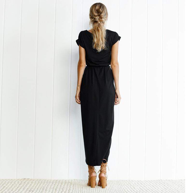 Modessi - Elegante maxi avondjurk met split