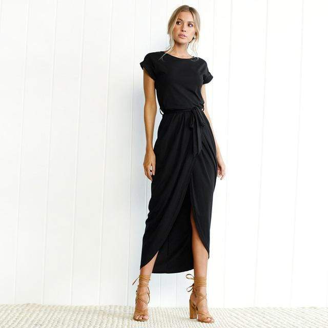 Modessi - Elegante maxi avondjurk met split