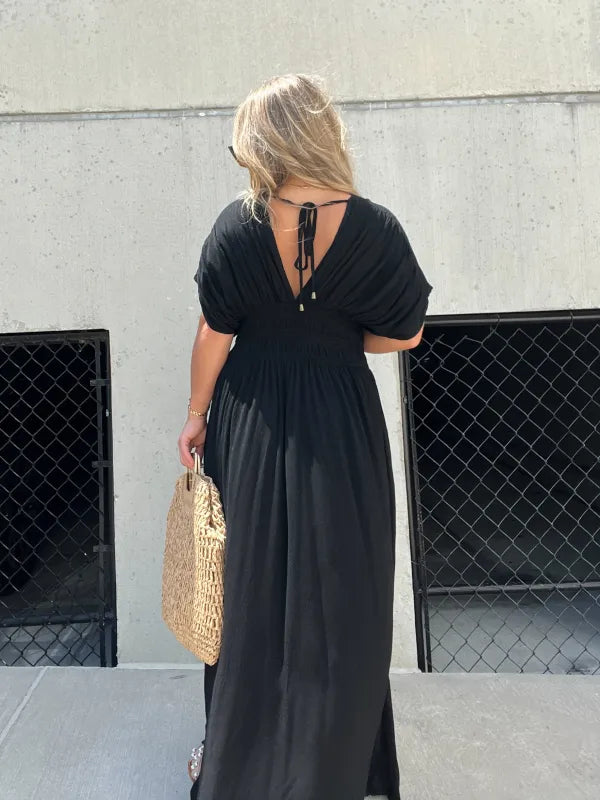 Scarlett maxi met V-hals elegantie