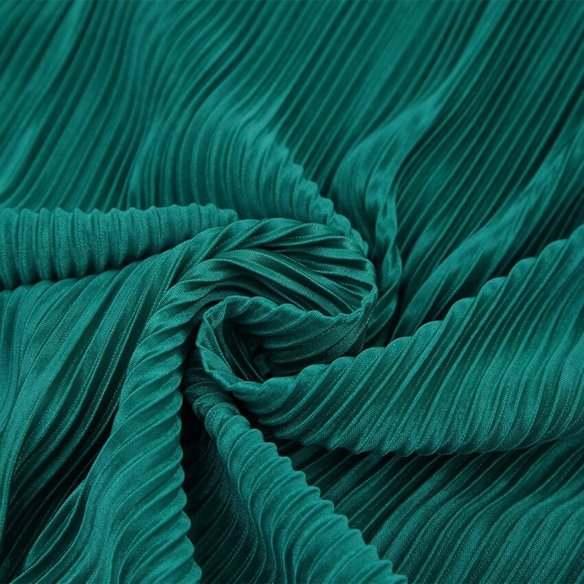 Stella - Plissé midi jurk