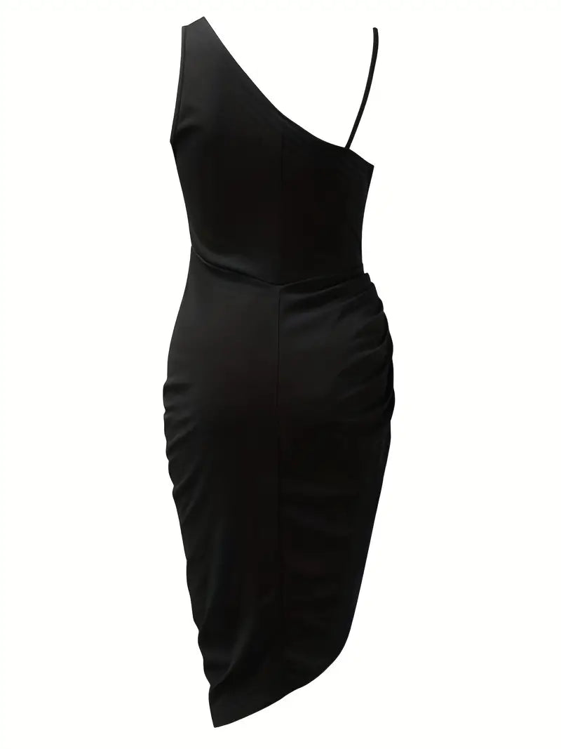 Evy - Elegante samengevoegde asymmetrische jurk