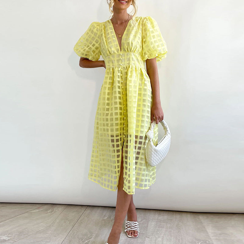 Domenica - Speelse zomer midi jurk