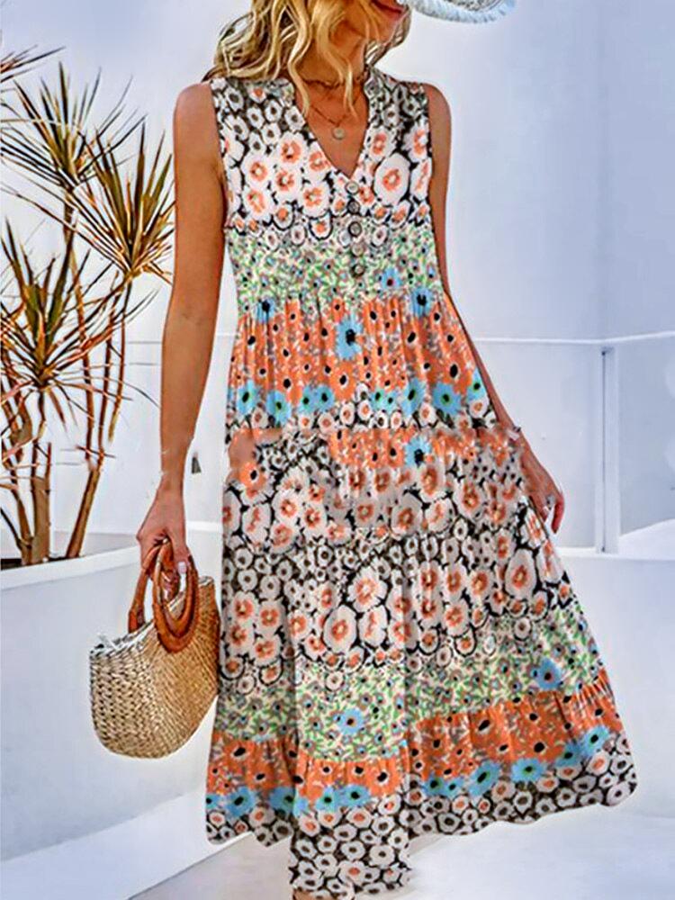 Che's Bloemen Midi Jurk