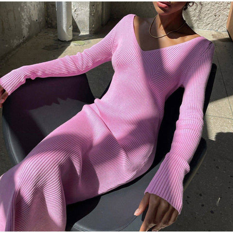 Bella | Tricot midi jurk