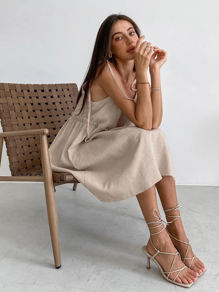 Helena - Mini jurk met empire-look en plooien
