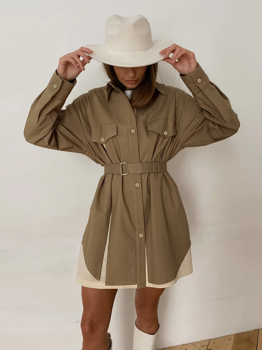 Camille | Madinga mini jurk met knoopjes