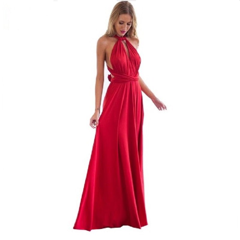 Evita - Universali maxi feestjurk met draping