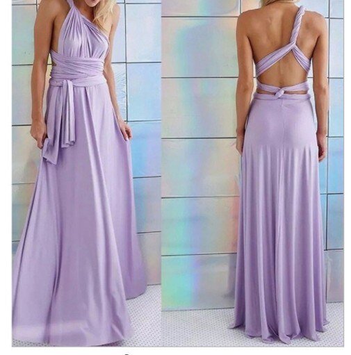 Evita - Universali maxi feestjurk met draping