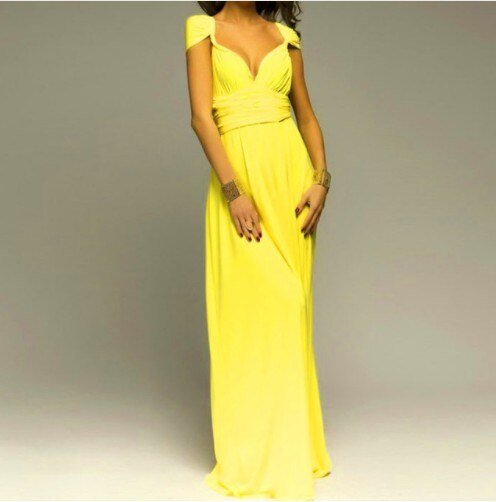 Evita - Universali maxi feestjurk met draping