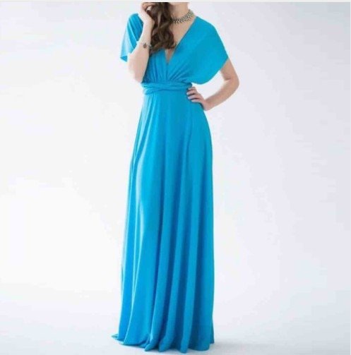 Evita - Universali maxi feestjurk met draping