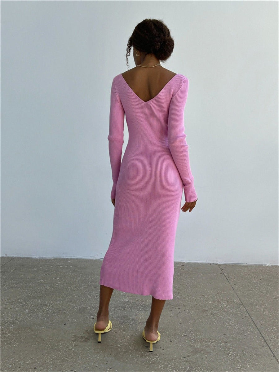 Bella | Tricot midi jurk
