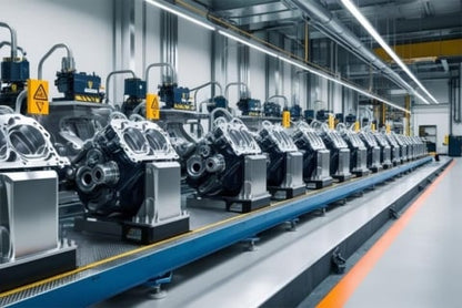 Modelbouwset van een benzine V8-motor