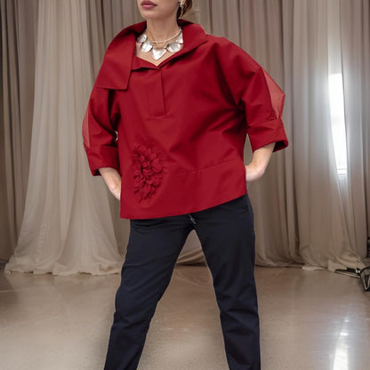 Sorella - Elegante kanten blouse