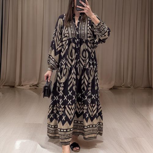 Elisa – Margina jurk met V-hals