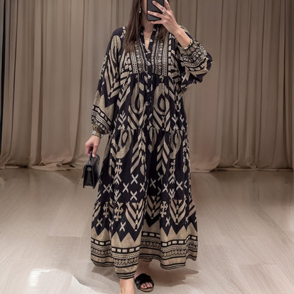Elisa – Margina jurk met V-hals