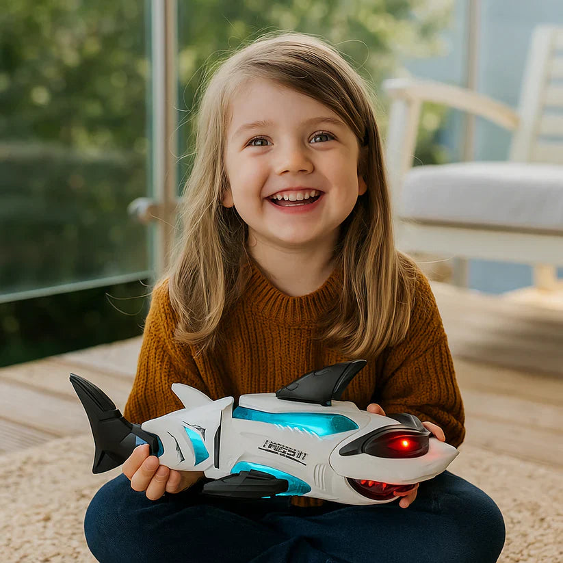 Lichtgevende muzikale haai – kinderspeelgoed