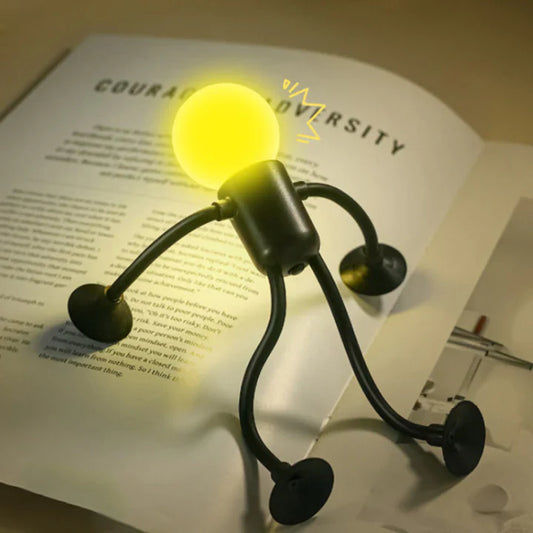 Flexibele nachtlamp in de vorm van een figuurtje