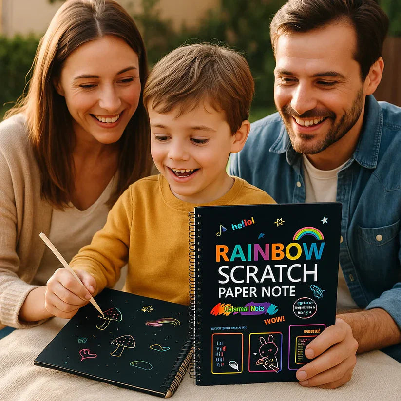 Magisch regenboog-kraspapier