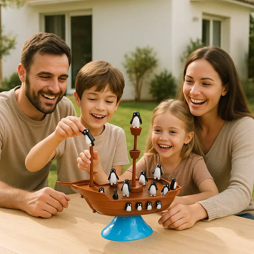 Pinguïn-piratenboot – Een evenwichtsspel voor de hele familie