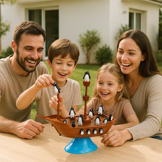Pinguïn-piratenboot – Een evenwichtsspel voor de hele familie