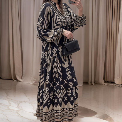 Elisa – Margina jurk met V-hals