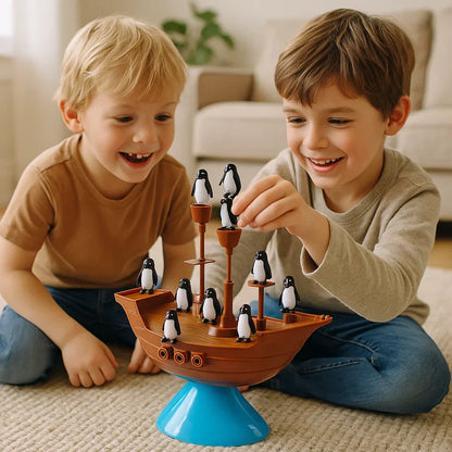 Pinguïn-piratenboot – Een evenwichtsspel voor de hele familie