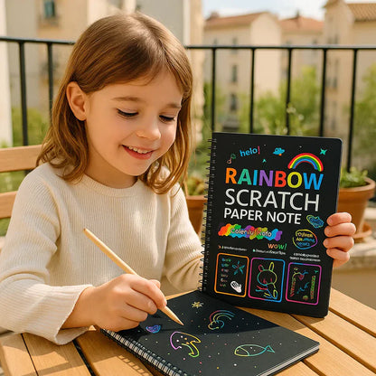 Magisch regenboog-kraspapier