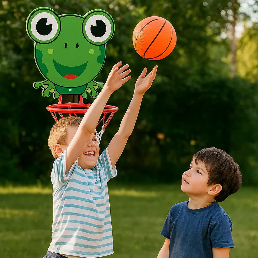 Schattige dierenbasketbalset voor kinderen