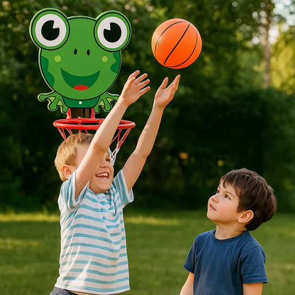 Schattige dierenbasketbalset voor kinderen