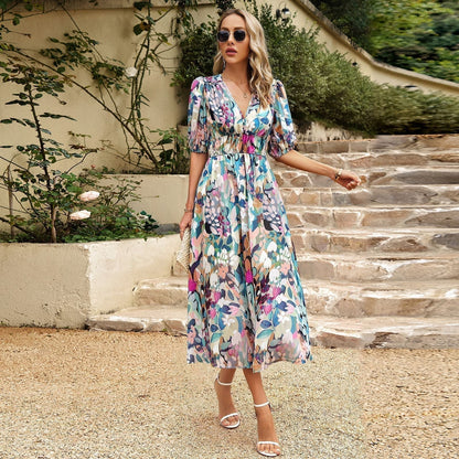 Eleganzia | Tijdloze retro midi jurk
